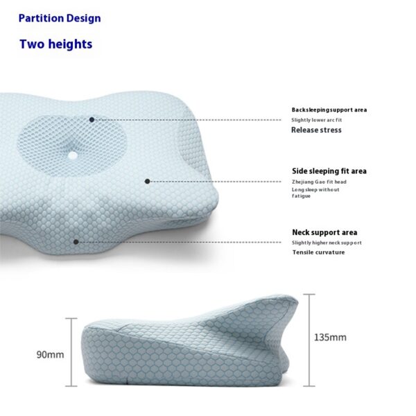 Memory Foam Butterfly Horn Pillow Sleep Neck Pillow Zero Pressure - Image 4