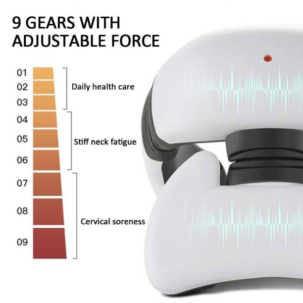 Smart Electric Pulse Back and Neck Massage 4 Heads Pain Relief Tool Health Care Relaxation Cervical Vertebra Physiotherapy - Image 8