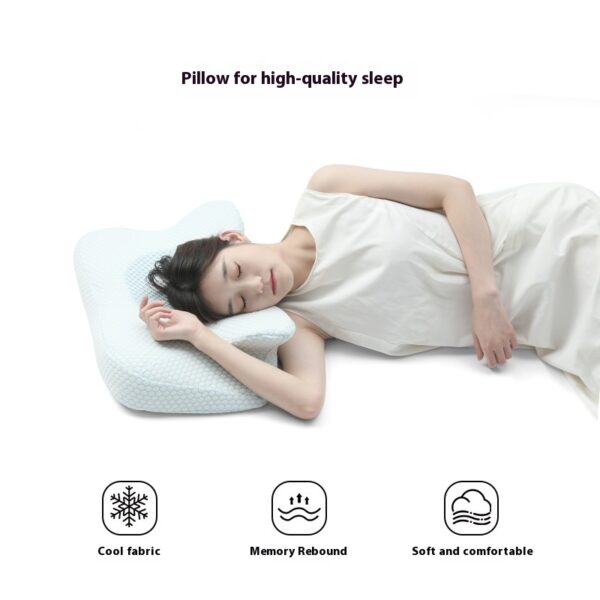 Memory Foam Butterfly Horn Pillow Sleep Neck Pillow Zero Pressure - Image 5