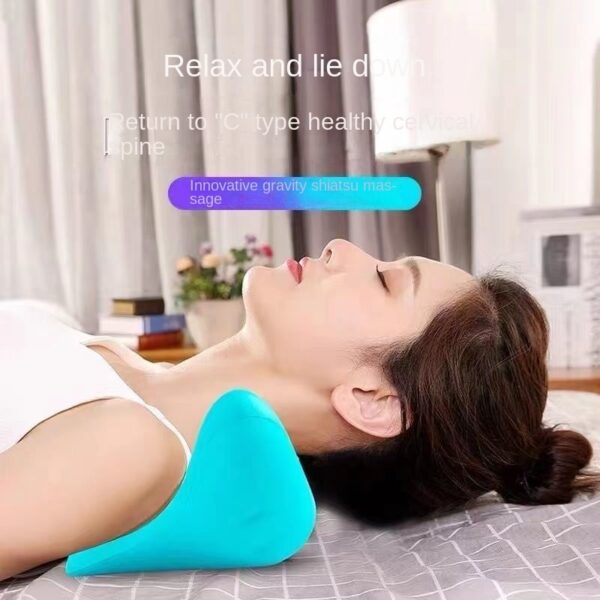 Cervical Spine Massage Pillow Gravity Acupressure Neck Massager Cervical Spine Pillow Neck Shoulder Massage Pillow Home Traction Corrector - Image 7